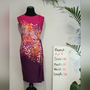 3/$5. Apt. 9 Purple and Orange Knee Dress
